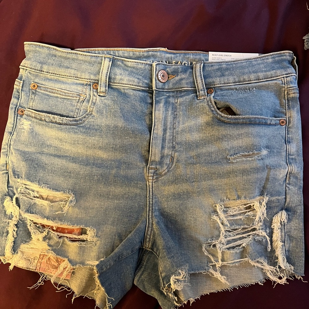 American eagle high rise shortie short nwt